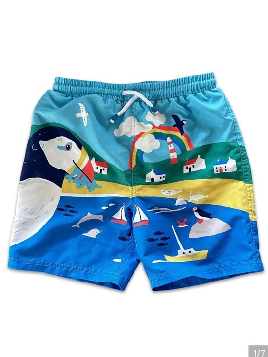 Mini Boden Other - Mini Boden Blue and Yellow Nautical Shorts